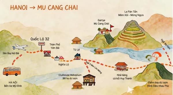 How to Get to Mu Cang Chai and Khau Pha: Buses, Taxis and Routes