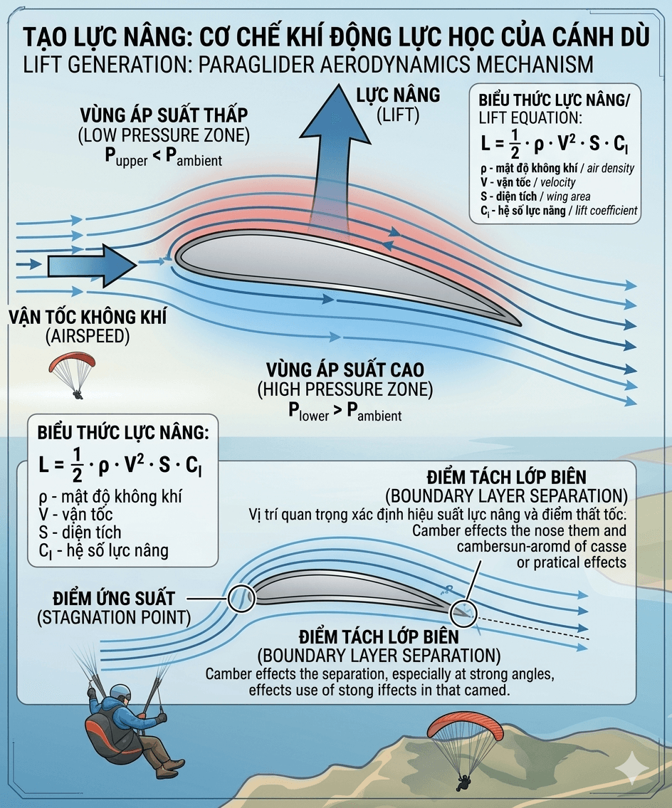 Khí động lực học dù lượn dành cho người mới - phần 1