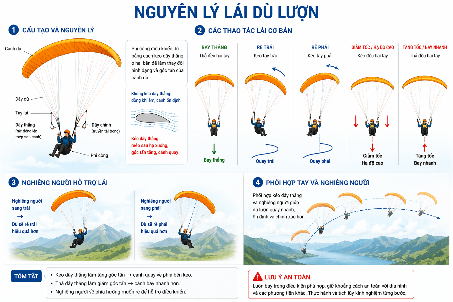 Khí động lực học dù lượn dành cho người mới - phần 3