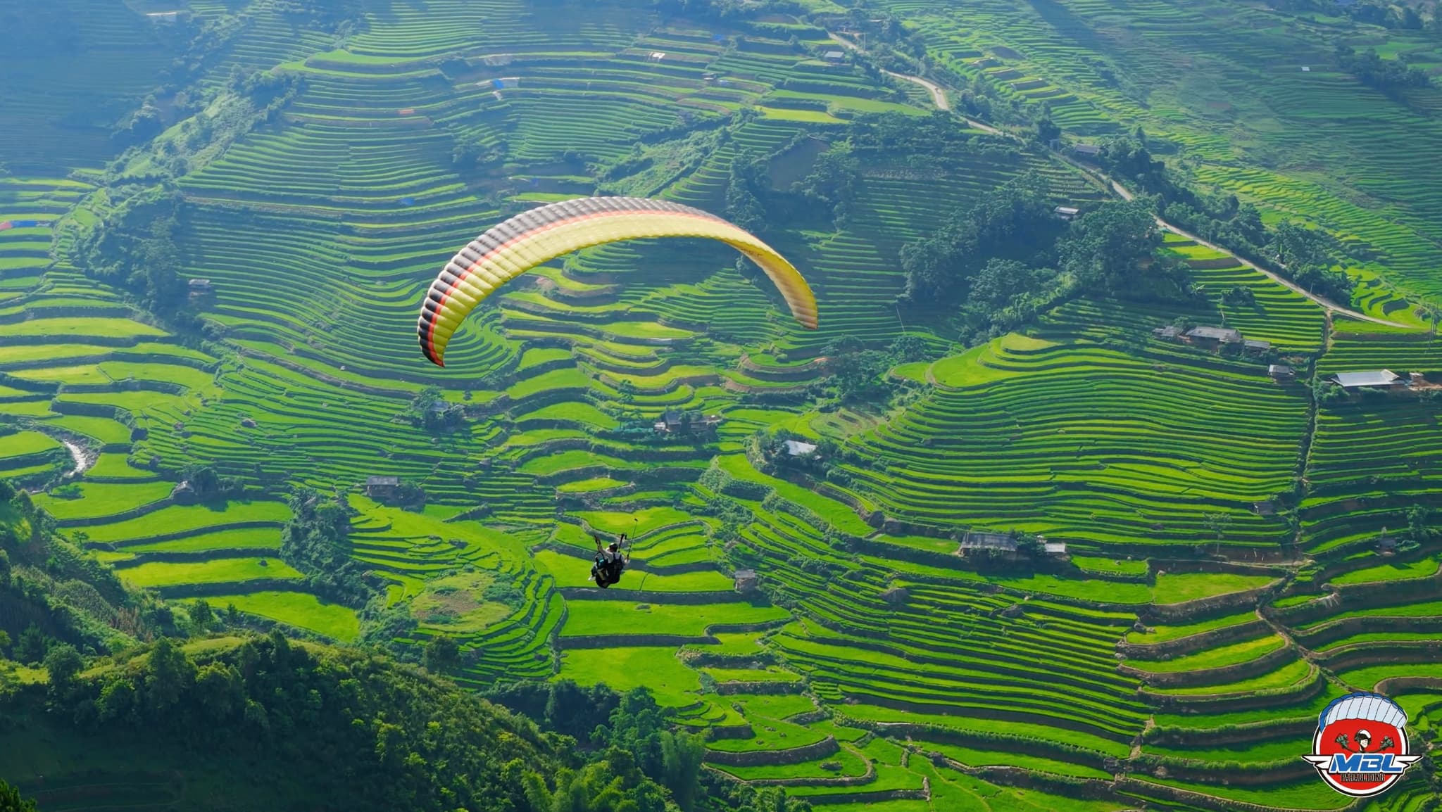 Mu Cang Chai's Green Rice Season, Seen Best From the Sky