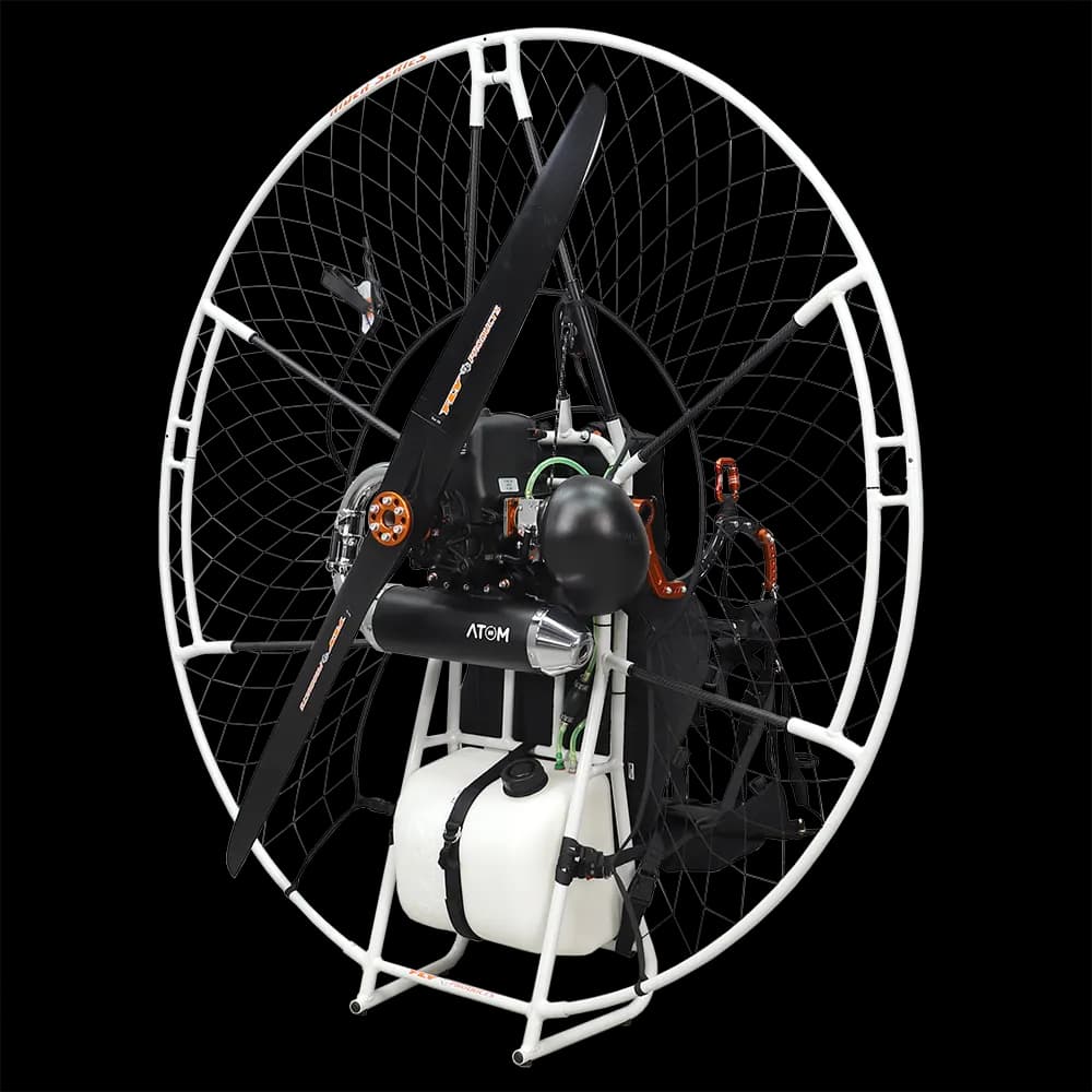 Fly Products Rider Atom 80 — Light, quiet solo paramotor